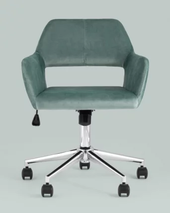 Стул офисный Росс велюр Оливковый / Ross_1