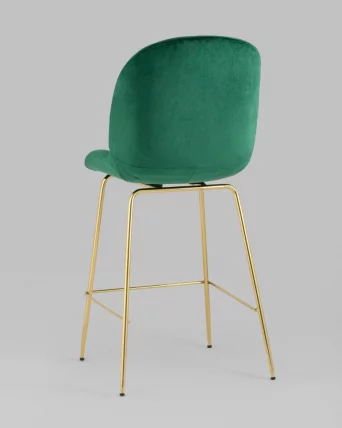 Стул полубарный Беетле со спинкой голд Изумрудный / Beetle gold_4
