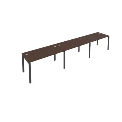 Рабочая станция на 3 раб.места Метал Сйстем Б.СМ-3.3 Венге/Антрацит / Metal System_0