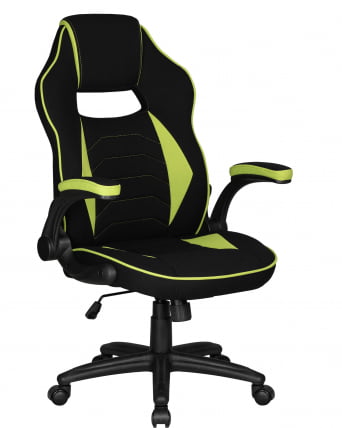 Кресло игровое ДОБРИН РИCК (черно-светло-зеленый) / DOBRIN RICK_0