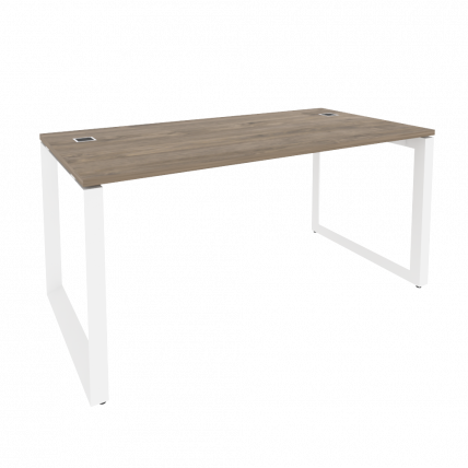 Стол рабочий руководителя на О-образном м/к ОНИКС О.МО-СРР-4.8 Тиквуд Темный/Белый / ONIX O.MO-SRR-4.8_0