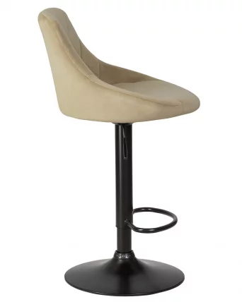 Стул барный ДОБРИН ЛОГАН БЛАCК Мокко велюр МДЖ9-9 / DOBRIN LOGAN BLACK MJ9-9_2