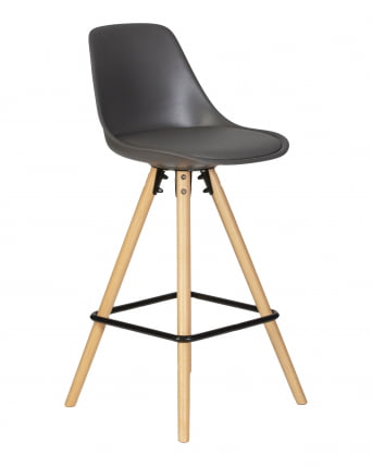 Стул полубарный ДОБРИН РОННИ Темно-серый ГР-04 / DOBRIN RONNI GR-04_1