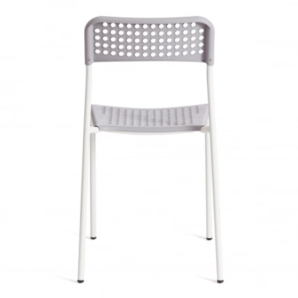 Стул АДДЕ (мод. C-049) металл/пластик, 39 х 49 х 78 см, Грей(серый)/Вхите(белый) разборный / ADDE (mod. C-049) Grey(серый)/White(белый)_3