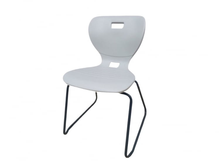 Стул универсального назначения АУРА Л (рост 6) Серый/Каркас полимерный хром / AURA L_0