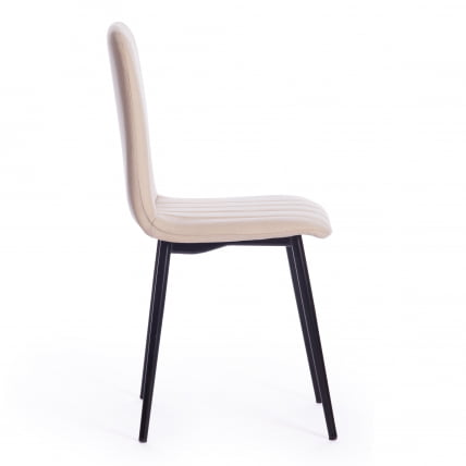 Стул АРC ткань/металл, 46 х 52 х 88 см, бежевый 08/черный / ARC_1