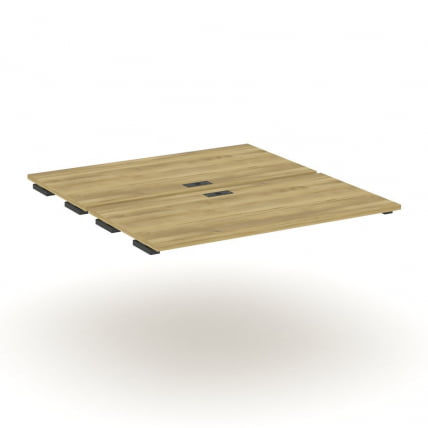 Двойной стол-приставка к двум опорным тумбам/шкафам CОНCЕПТ CН.ДСПР-008 Дуб Винченцо Антрацит / CONCEPT CN.DSPR-008_0