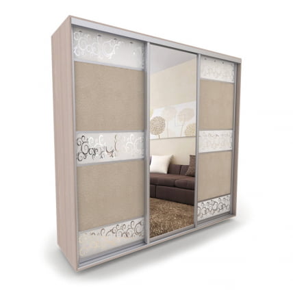 Шкаф-купе 3-х дверный Акцент-Лайн КС 1500х600  Ясень шимо светлый_0