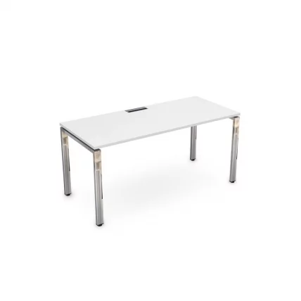 Стол рабочий, прямолинейный ГЛОСС ЛИНЕ НСР-П.004.1 Белый Премиум / GLOSS LINE_0