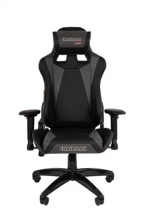 Кресло геймерское CХАИРМАН ДРАЙВ (ГАМЕ) 44 Черный-серый / CHAIRMAN (GAME)_1