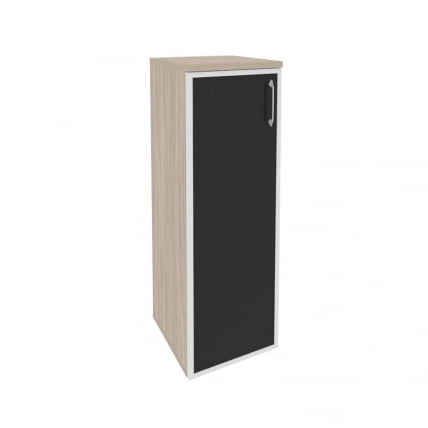 Шкаф средний узкий левый ОНИКС О.СУ-2.4Р(Л) блаcк Дуб Аттик / ONIX O.SU-2.4R(L) black_0