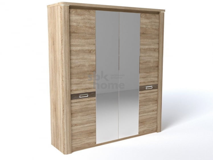 Шкаф 4-х дверный, Магнолия (2048*550*2280) Бардолино, 10813_0