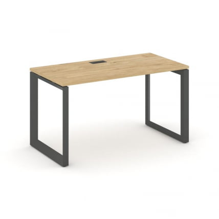Стол письменный Стайл Проджект SN-59O.SP-002 Тиквуд Светлый/Металл Антрацит/Черный Заглушка 1180*600_0