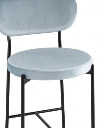 Cтул полубарный Барбара НЕВ Серо-голубой / Cтул NEW_1