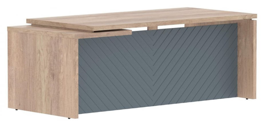 Стол руководителя правый Торр ЛУКС ТЛCТ 209 Р Дуб Каньон Серо-голубой / Torr LUX TLCT R_0