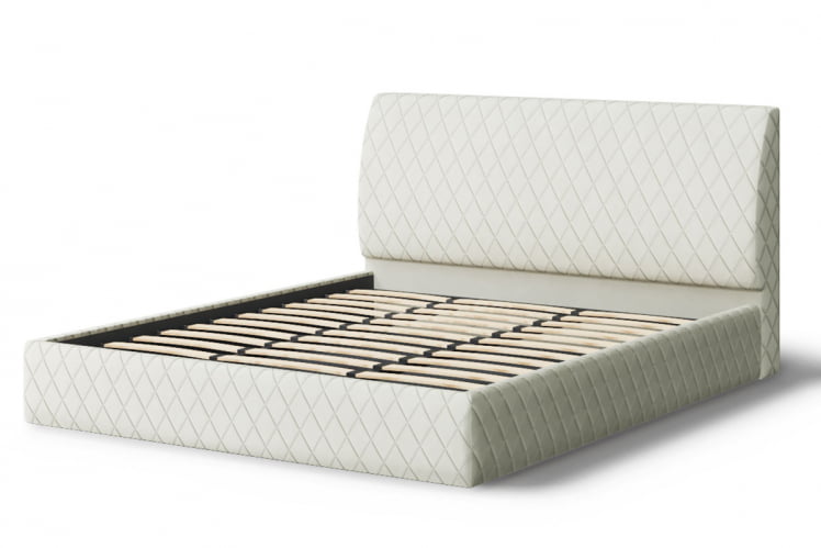 Кровать Хилтон, 2000 кс 1200 мм, серо-белый / x_1