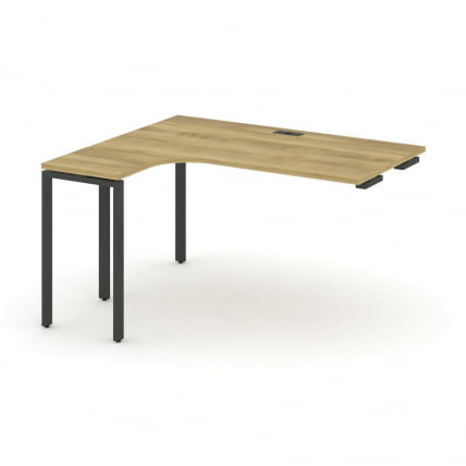 Стол-приставка к опорной тумбе/шкафу (левый) CОНCЕПТ CН.ОСАПР-005(Л) Дуб Винченцо Антрацит / CONCEPT CN.OSAPR-005(L)_0