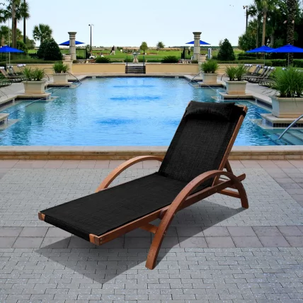 Шезлонг-лежак Мальта АФМ-512А Блаcк / AFM-512A Black_0