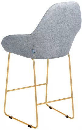Стул полубарный Кент Грей/Линк Золото / Kent_1