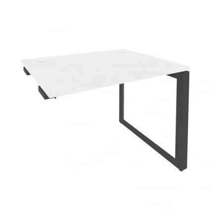Стол-приставка на О-образном м/к к опорным элементам ОНИКС О.МО-СПР-1.8 Белый Бриллиант/Антрацит / ONIX O.MO-SPR-1.8_0