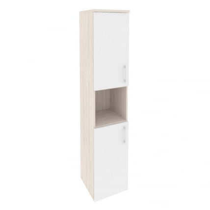Шкаф высокий узкий левый ОНИКС О.СУ-1.5(Л) Денвер Светлый/Белый / ONIX O.SU-1.5(L)_0