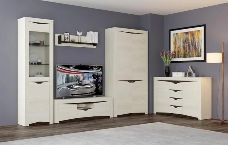 Тумба Лючия 33.19 Ясень анкор светлый Венге_2