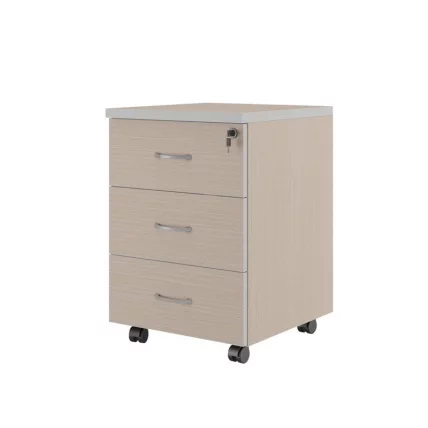 Тумба подкатная с 3 ящиками ЗОМ27530302 Дуб шамони светлый / ZOM27530302_0