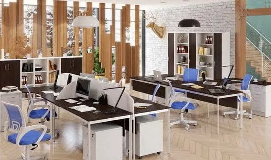 Стол эргономичный ИМАГО-С CА-1С(Л/Р) венге магия белый полуматовый / IMAGO-S CA-1S(L/R)_1