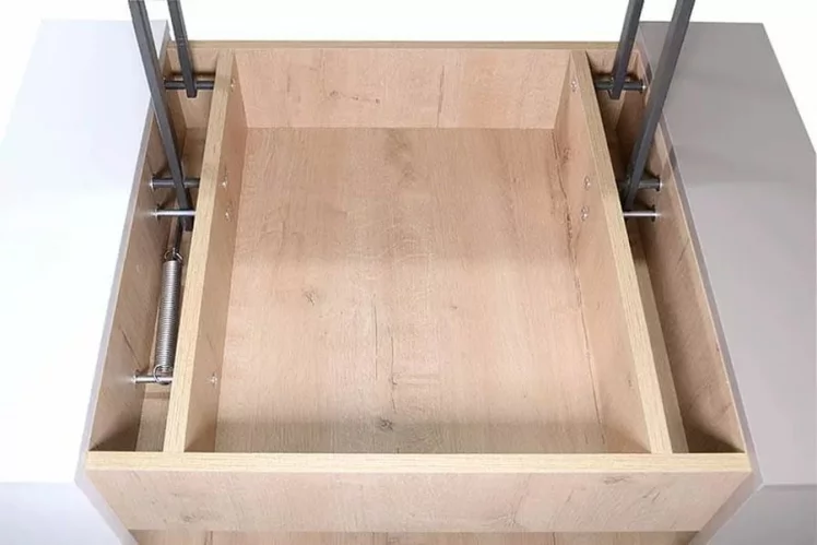 Стол-трансформер Хаски 13 Дуб Ирландский Мокко Белый_2