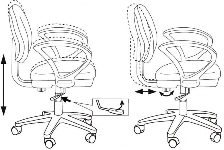 Кресло детское Бюрократ КД-3/ВХ/АРМ/СТИCК-ПК / KD-3/WH/ARM/STICK-PK_5