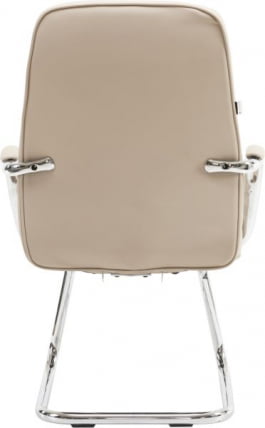 Кресло для посетителей Еверпроф Веста CФ Экокожа Бежевый / Everprof Vesta CF_4