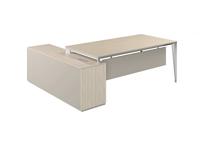 Стол под опорную тумбу 1700 Атлас НЗ-0100.ЙН.АЛ Ясень Наварра Алюминий / Atlas NZ-0100.YN.AL_4