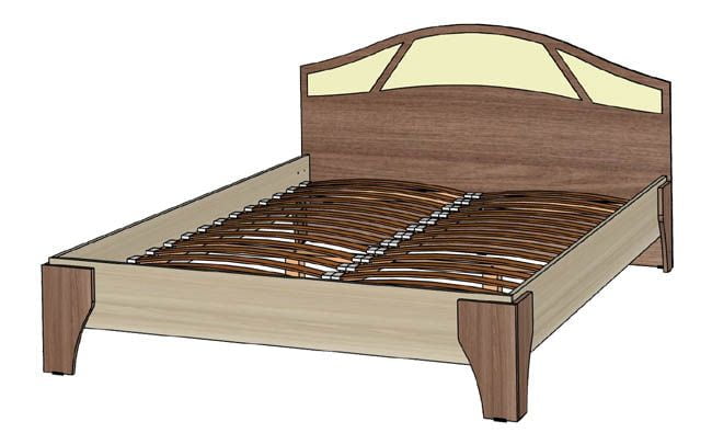 Кровать Верона 140кс200 Ясень шимо / 140x200_0