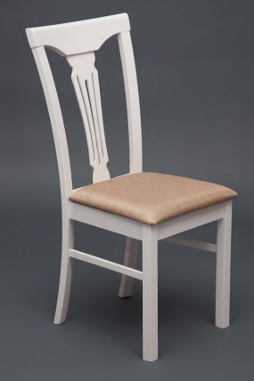 Стул Гермес/ Хермес дерево гевея, 43х49х94см, буттер вхите, ткань песочная (ДЖаффй 104-58) / Hermes butter white, (Jaffy_7