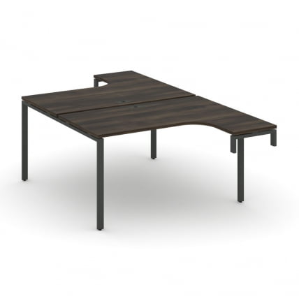 Рабочая станция-надставка на опорные тумбы CОНCЕПТ CН.ДСАН-002 Дуб Мали Антрацит / CONCEPT CN.DSAN-002_0