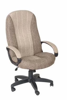 Кресло офисное Гармония ХОМЕ ткань КФ-31/32 Серо-коричневая / HOME_1