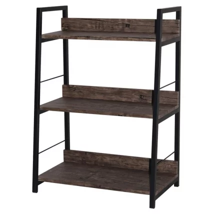 Стеллаж на металлокаркасе БРАБИКС ЛОФТ СХ-002 Мореный дуб / BRABIX LOFT SH-002_3