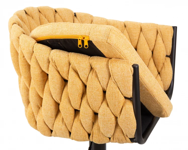 Стул барный ДОБРИН ЛЕОН Желтая ткань ЛАР 275-8 / DOBRIN LEON LAR_6