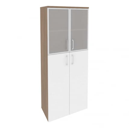 Шкаф высокий широкий ОНИКС О.СТ-1.7Р Дуб Аризона/Белый / ONIX O.ST-1.7R_0