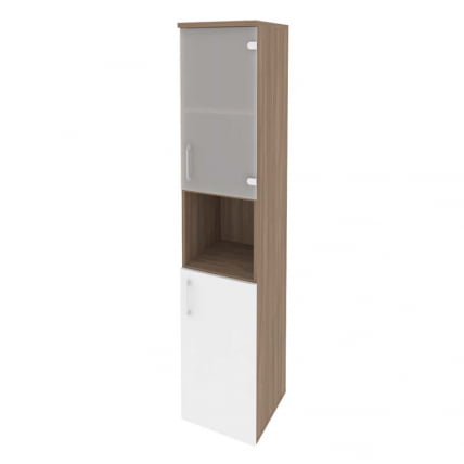 Шкаф высокий узкий правый ОНИКС О.СУ-1.4(Р) Дуб Аризона/Белый / ONIX O.SU-1.4(R)_0