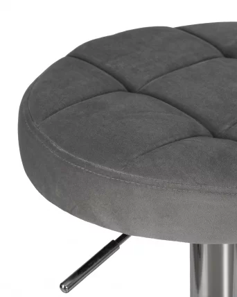 Табурет барный ДОБРИН БРУНО Серый велюр МДЖ9-75 / DOBRIN BRUNO MJ9-75_2