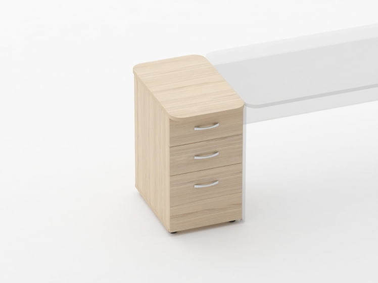 Тумба приставная на 3 ящика Глассй 3.10.14 Туя / Glassy_1