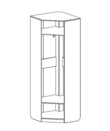 Шкаф угловой Элана Бодега белая_1