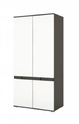 Шкаф Марсель 800 Венге Белый глянец_0