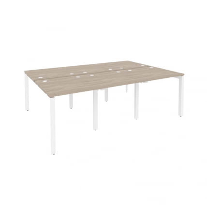 Рабочая станция на П-образном м/к ОНИКС О.МП-Д.РС-6.0.8 Дуб Аттик/Белый / ONIX O.MP-D.RS-6.0.8_0