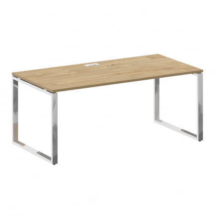 Стол руководителя прямой без тумбы СХИФТ СК.СР-180 Тиквуд Светлый/Капучино / SHIFT SK.SR-180_0