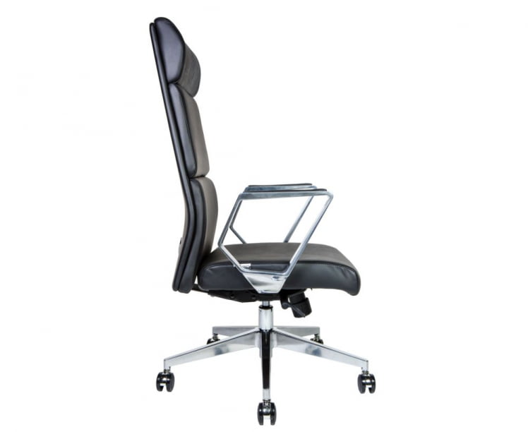 Кресло руководителя Лондон Люкс ЗР8637Х блаcк леатхер Черный / ZR8637H black leather_2