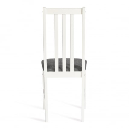 Стул СВЕДЕН Многослойная фанера, 41*40*99 см, вхите, ткань темно-серая (150) разобранный / SWEDEN white,_3