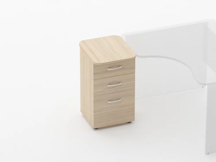 Тумба приставная на 3 ящика Глассй 3.10.15 Туя / Glassy_0