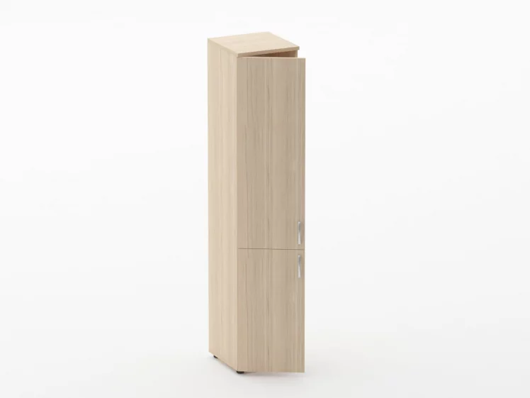 Шкаф высокий закрытый Глассй 6.19.13Л Бук светлый / Glassy_1